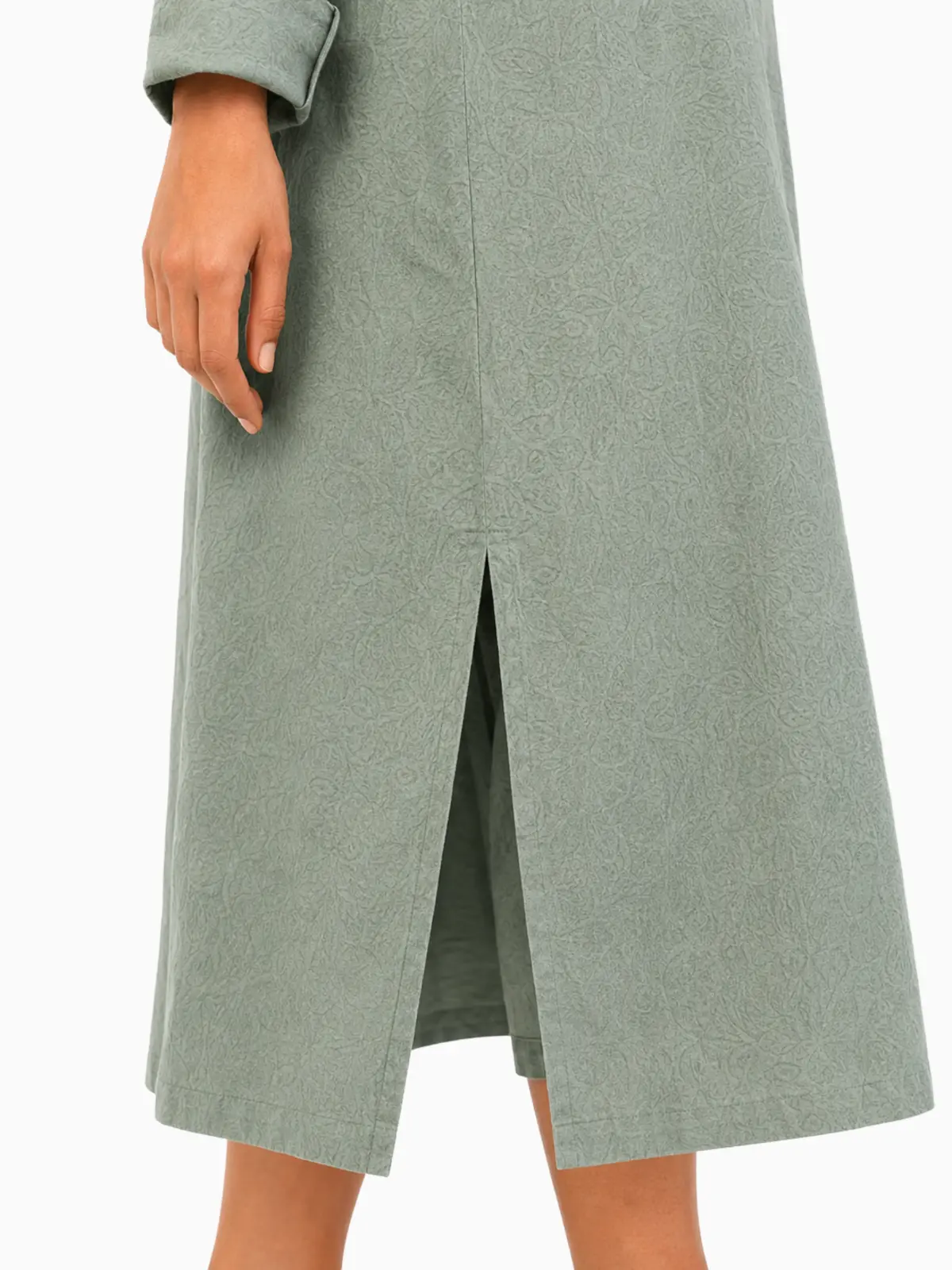 Sage Green Baggy Long Shirt image 6