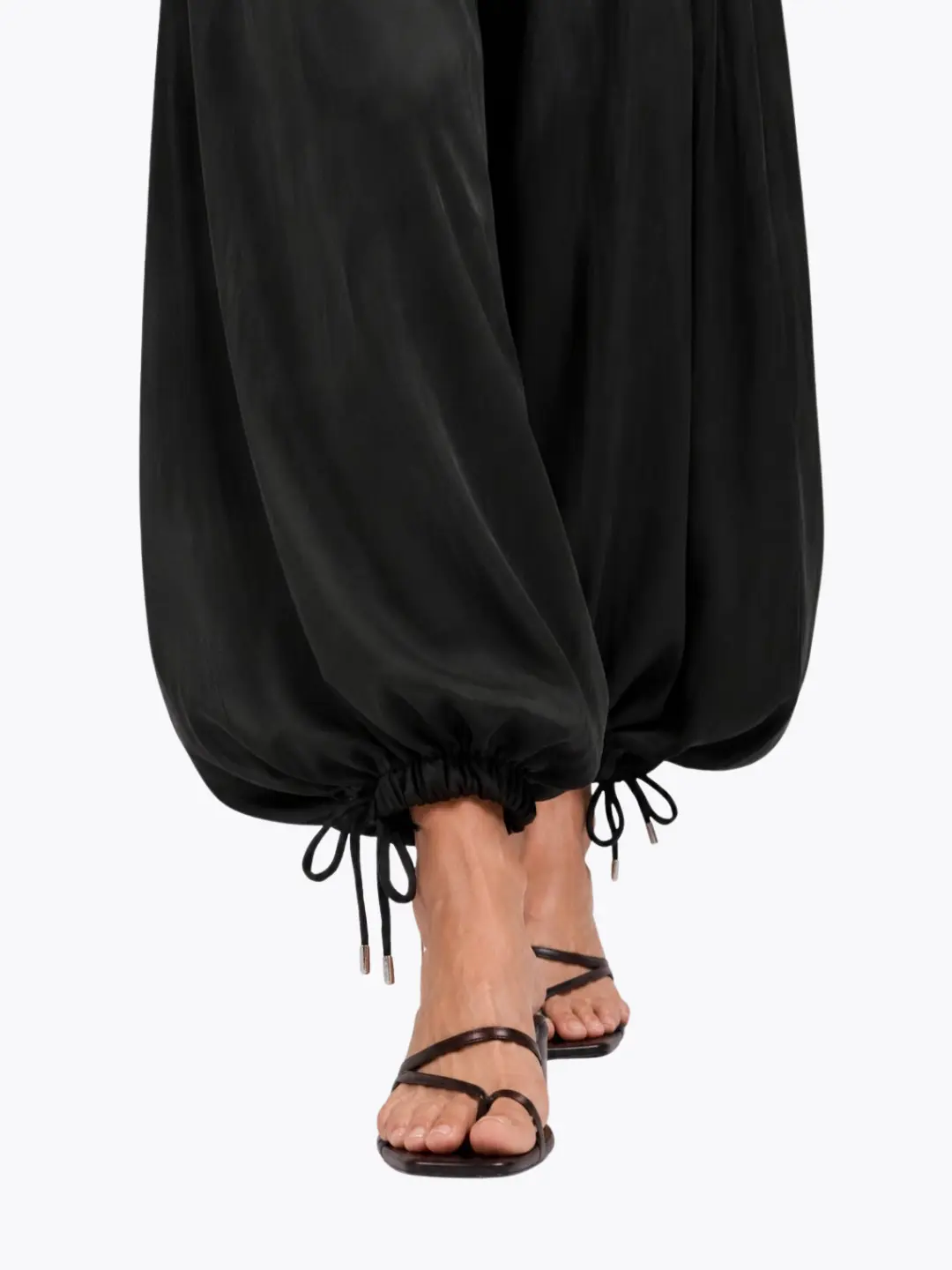 Mauve Textured Jacket with Black Balloon Pants image 10